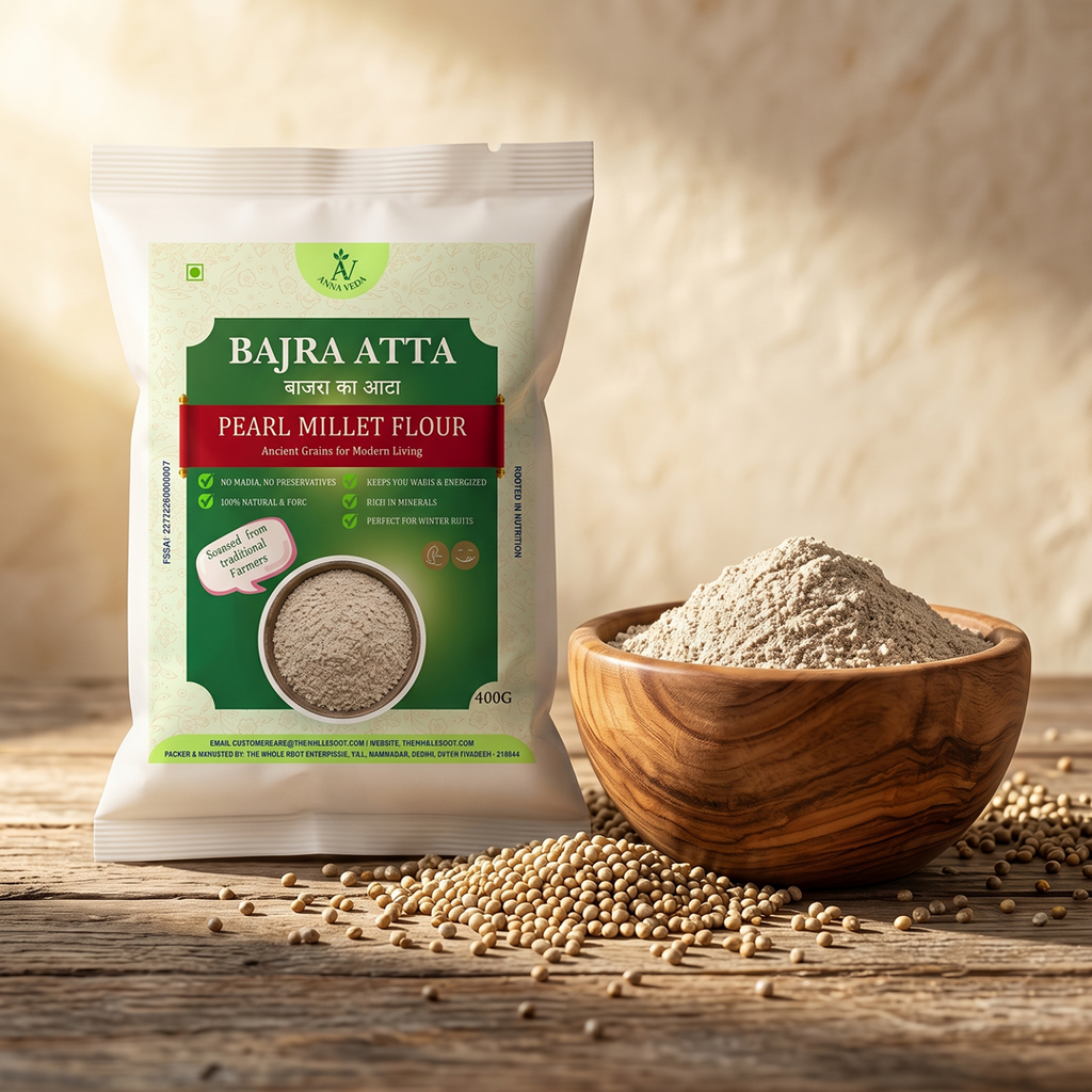 Bajra Atta (Pearl Millet Flour) | 100% Natural | 400g