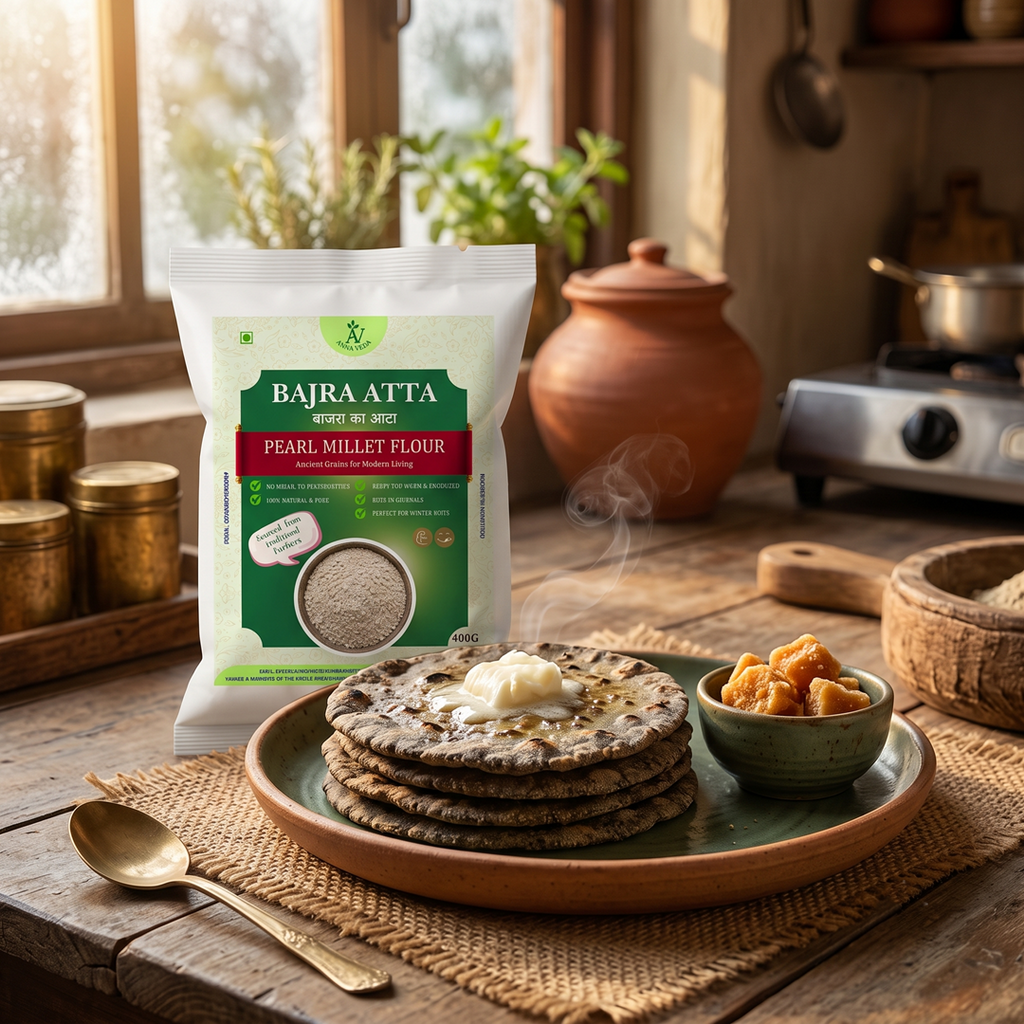 Bajra Atta (Pearl Millet Flour) | 100% Natural | 400g