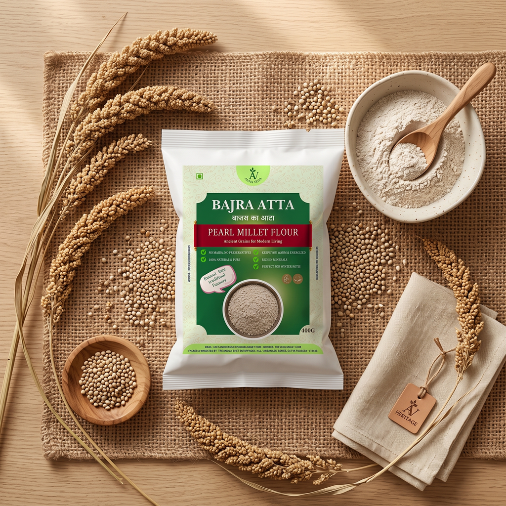 Bajra Atta (Pearl Millet Flour) | 100% Natural | 400g