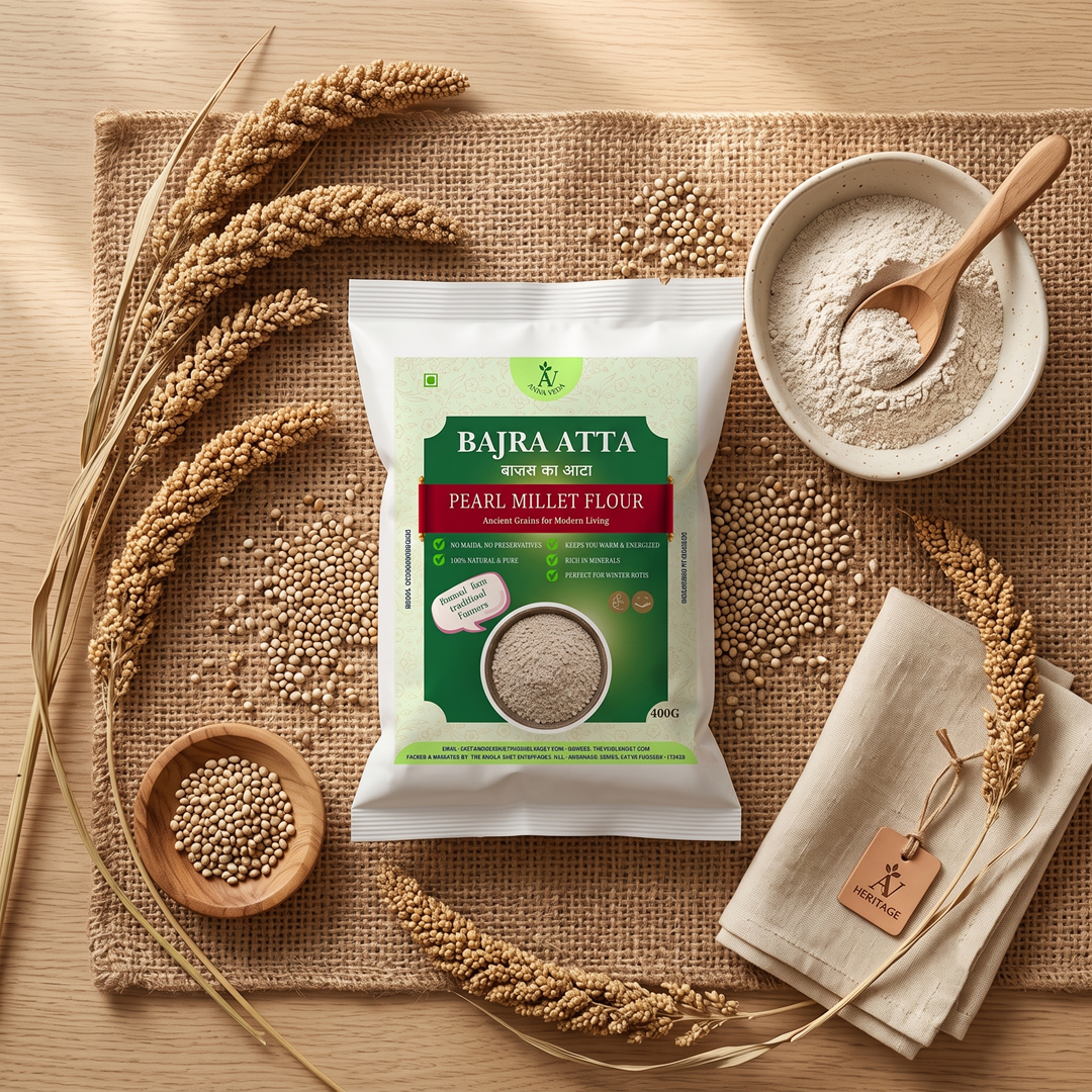 Bajra Atta (Pearl Millet Flour) | 100% Natural | 400g