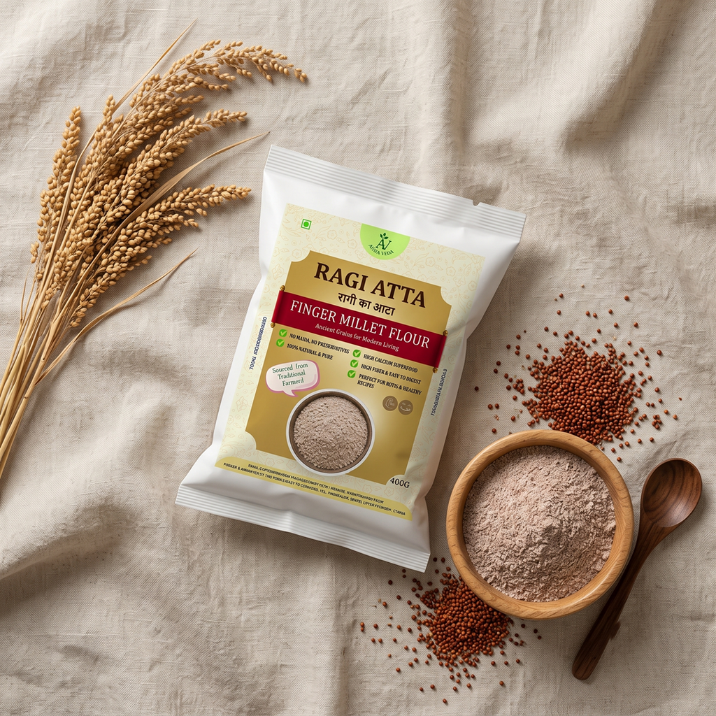 Ragi Atta (Finger Millet Flour) | 100% Natural | 400g